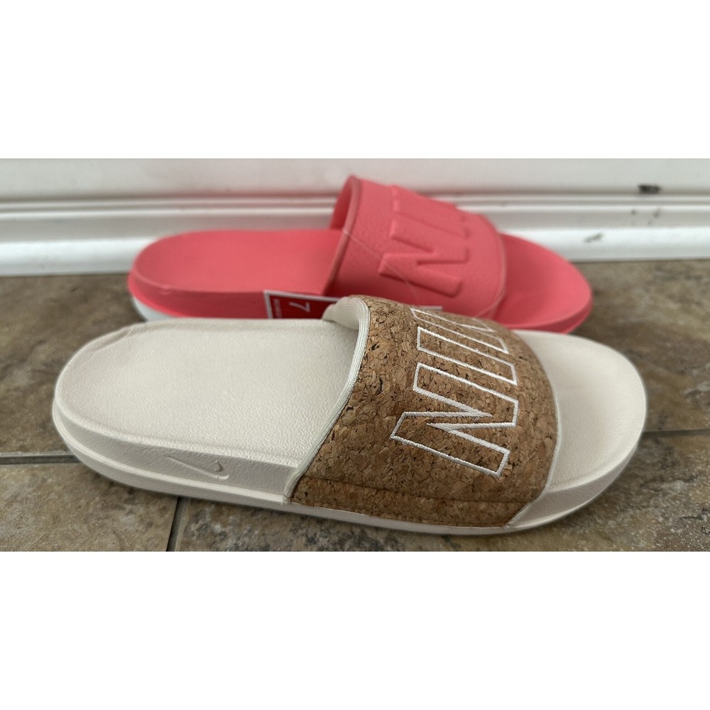 Nike Women's OFFCourt Slides Mismatch  Multicolors  Size 7
